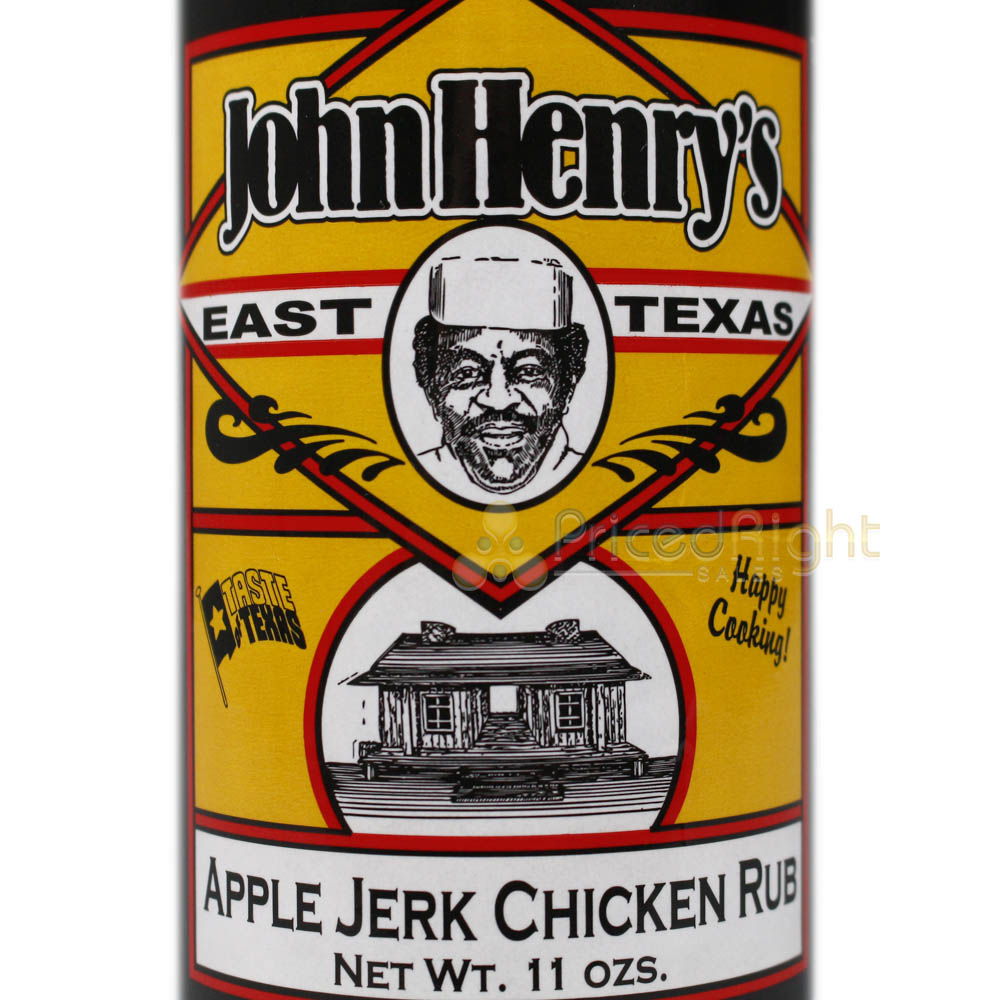 John Henry's Apple Jerk Chicken Rub Seasoning Ribs Veggies 11 Oz Bottle
