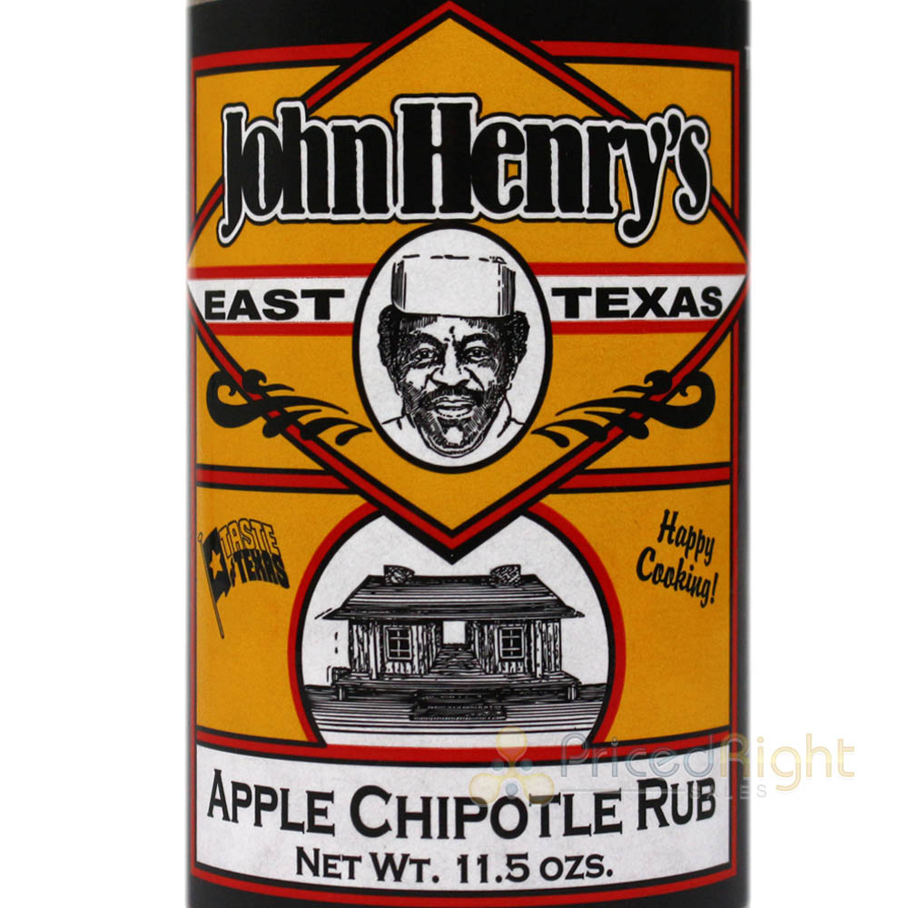 John Henry's Store Apple Chipotle Rub Seasoning 11.5 Oz Bottle All Purpose 55437