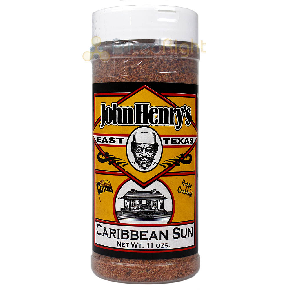 John Henry's Caribbean Sun Seasoning Cayenne Pepper Herb Fruit Rub 11 Oz Bottle