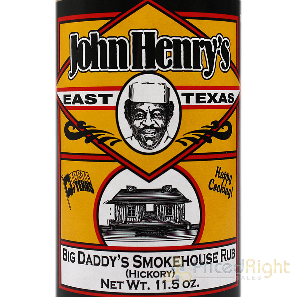 John Henry's Big Daddys Smokehouse Rub Seasoning Hickory Bacon 11.5 Oz Bottle