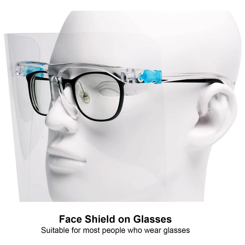 2 Pack Full Face ﻿Shield 180 Degree Protection Safety Glasses Anti Fog Visor