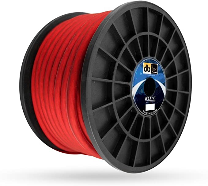 DB Link Red Power Wire 8 Gauge 250' (76.2 m) Oxygen Free Power Cable