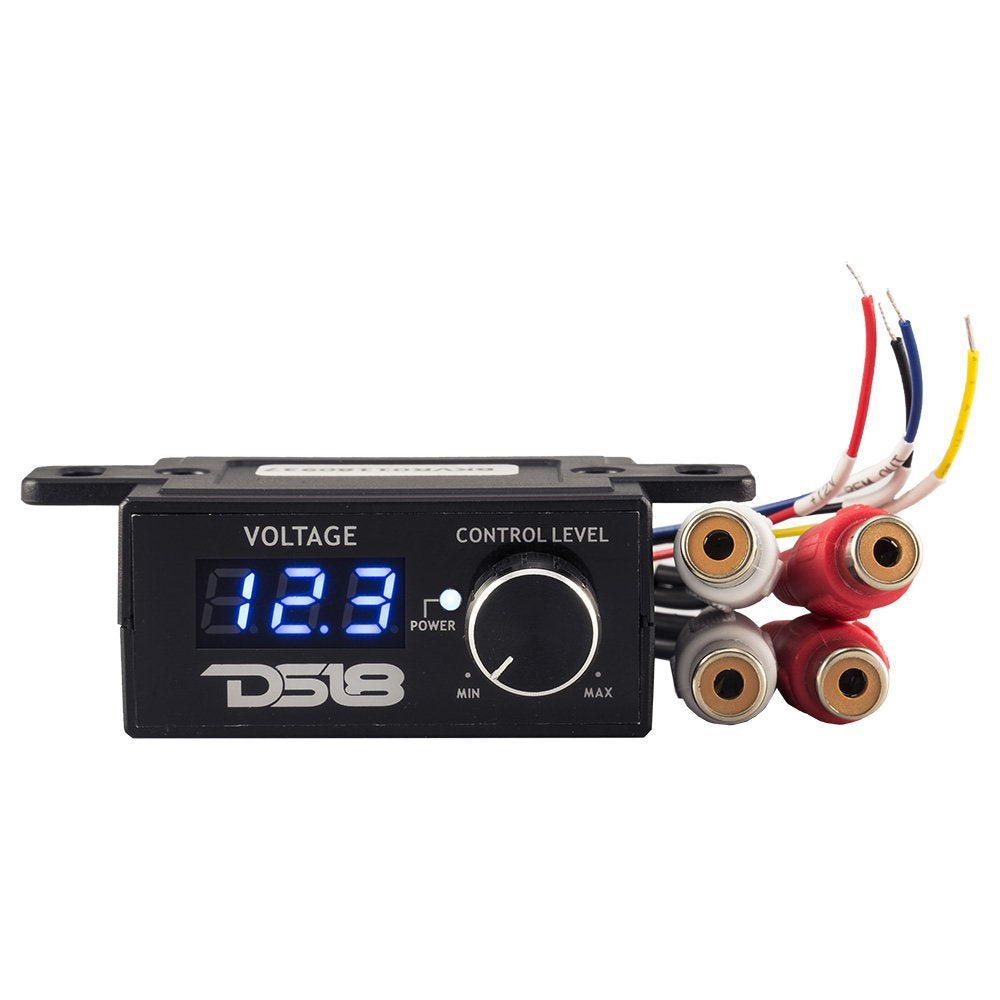 DS18 BK VR BKVR Remote Amplifier Level Controller with LED Volt-Meter Bass Knob