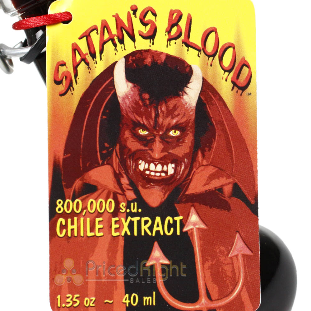 Sauce Crafters Satan's Blood Chile Pepper Extract Hot Sauce 1.35 Oz Bottle