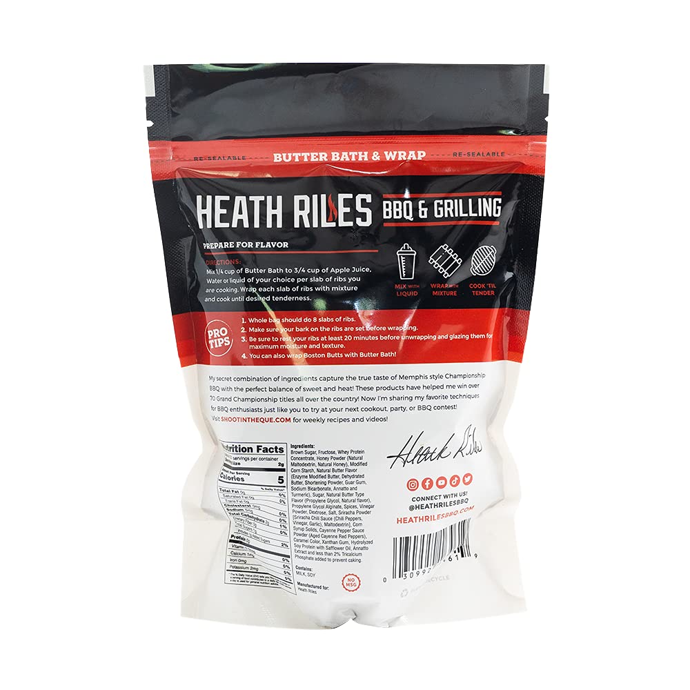 Heath Riles Butter Bath and Wrap 1lb bag Award Winning Sweet and Buttery 64619