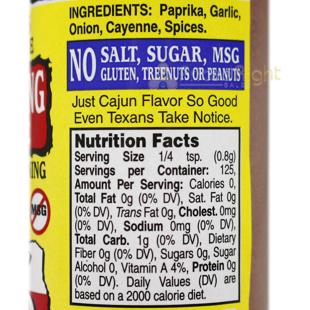 Obie Cue's Salt Free Blackening Spice Cajun Seasoning No Sugar or MSG 3.52 Oz