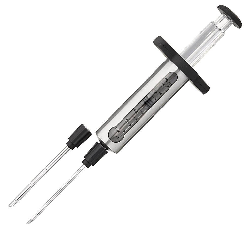 Pit Boss Stainless Steel Meat Marinade Injector Syringe and 2 Needles 67287