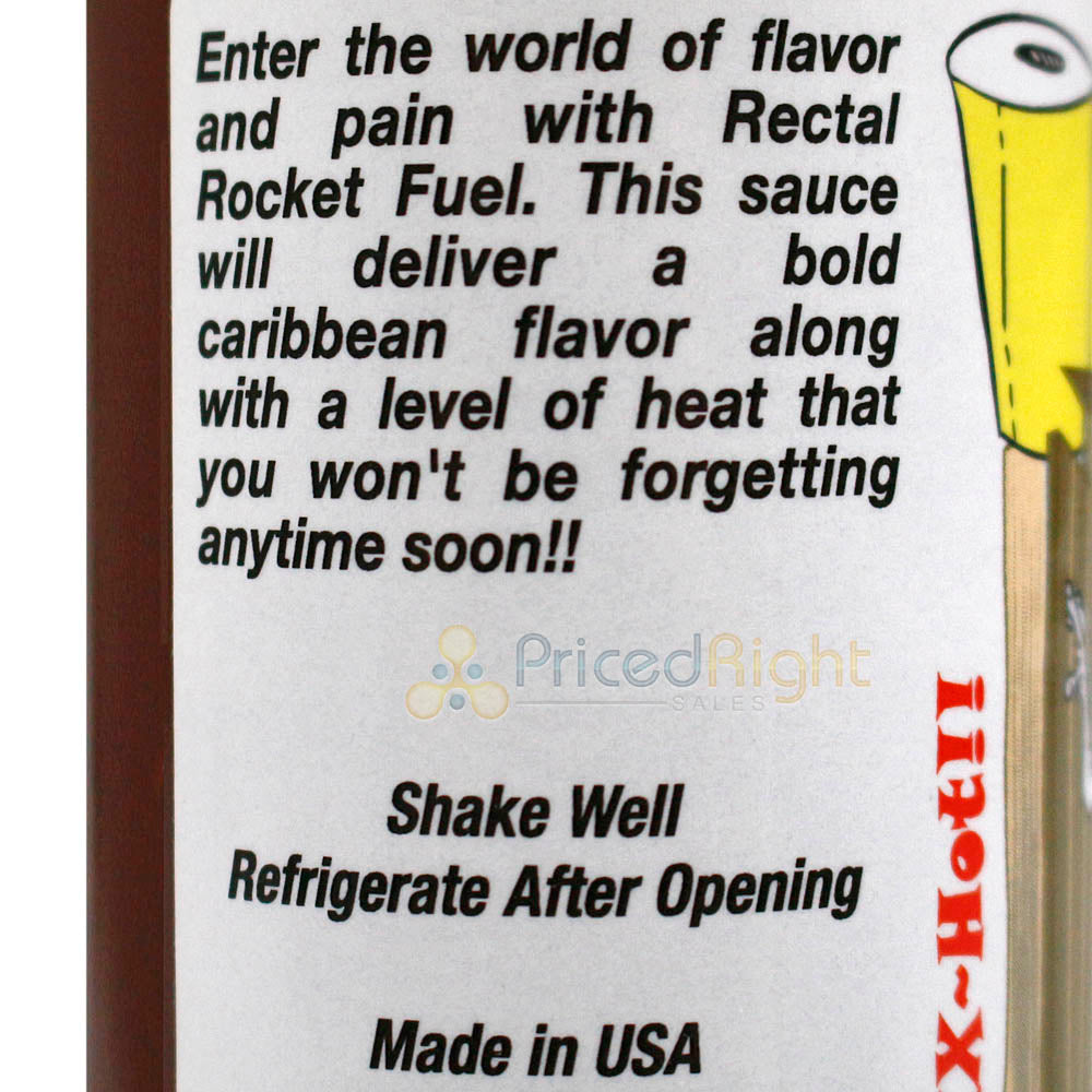 Sauce Crafters Rectal Rocket Fuel Island Jerk Hot Sauce 5 Oz Bottle