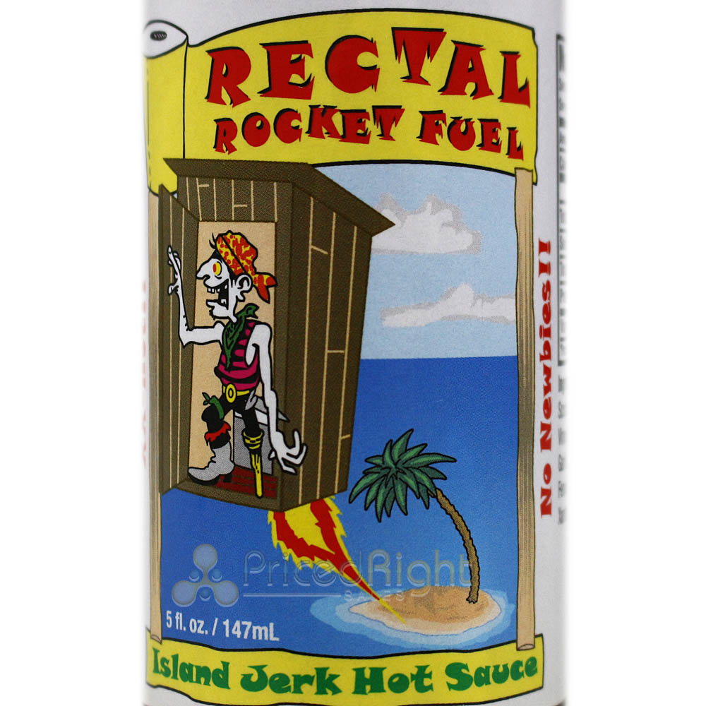 Sauce Crafters Rectal Rocket Fuel Island Jerk Hot Sauce 5 Oz Bottle