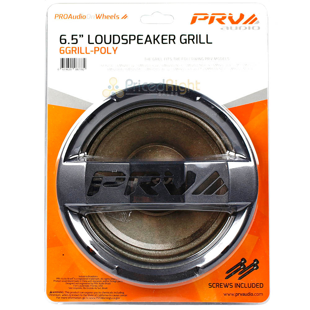 PRV Audio 6.5" Polyethylene Loudspeaker Speaker Grill Audio 6GRILL-POLY 2 Pack