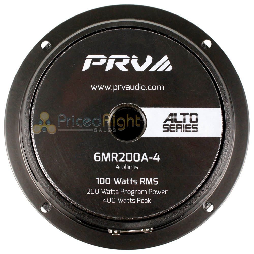 PRV 6" Mid Range Speaker 4 Ohm 200W Max Power Alto Series 6MR200A-4 Single