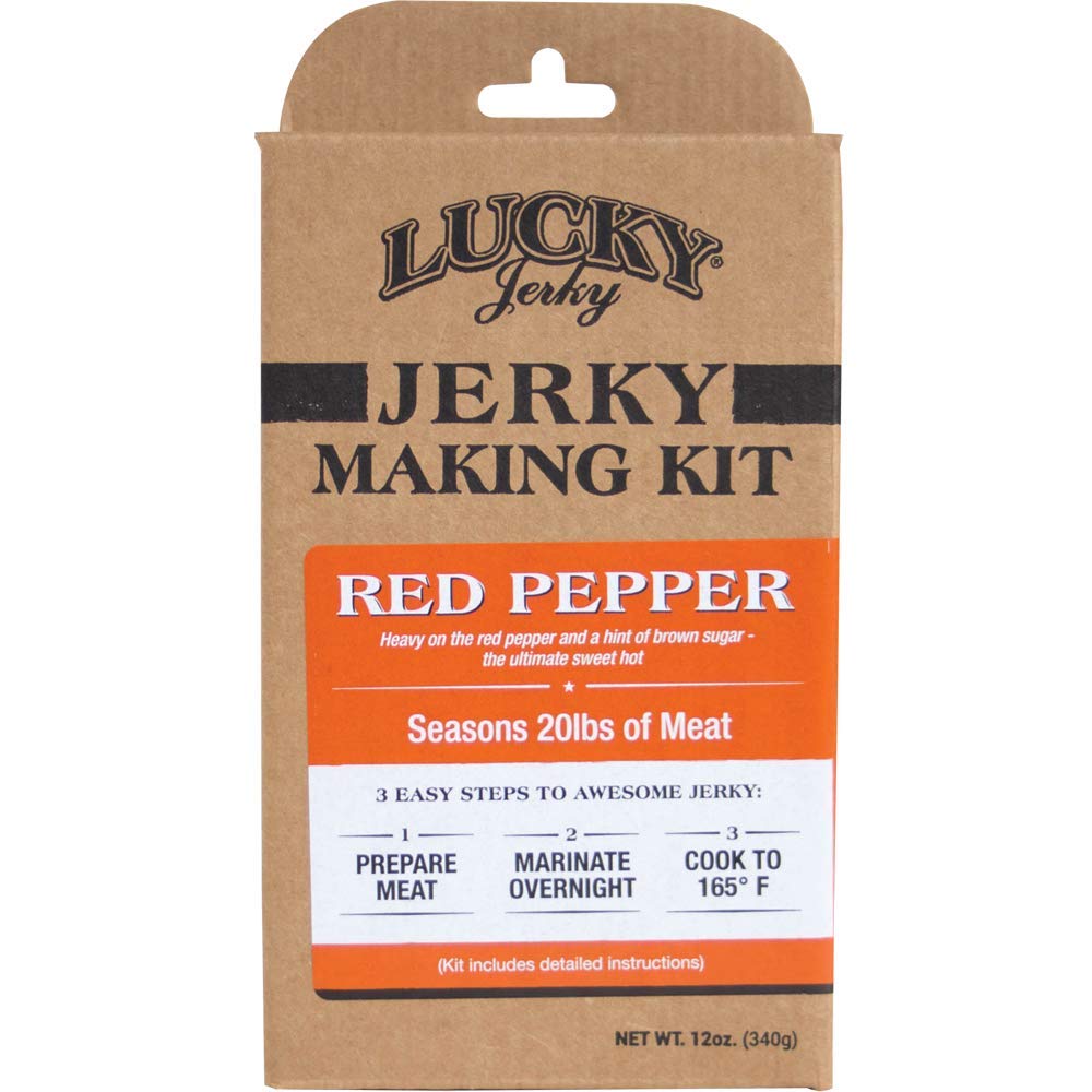 Lucky Jerky DIY Red Pepper Jerky Making Kit 12 Oz Box for 20 lbs of Meat 7005