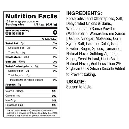 Nebraska Star Beef Horseradish Prime Rib Rub 3.9 Oz All Purpose Blend 7010-NSB