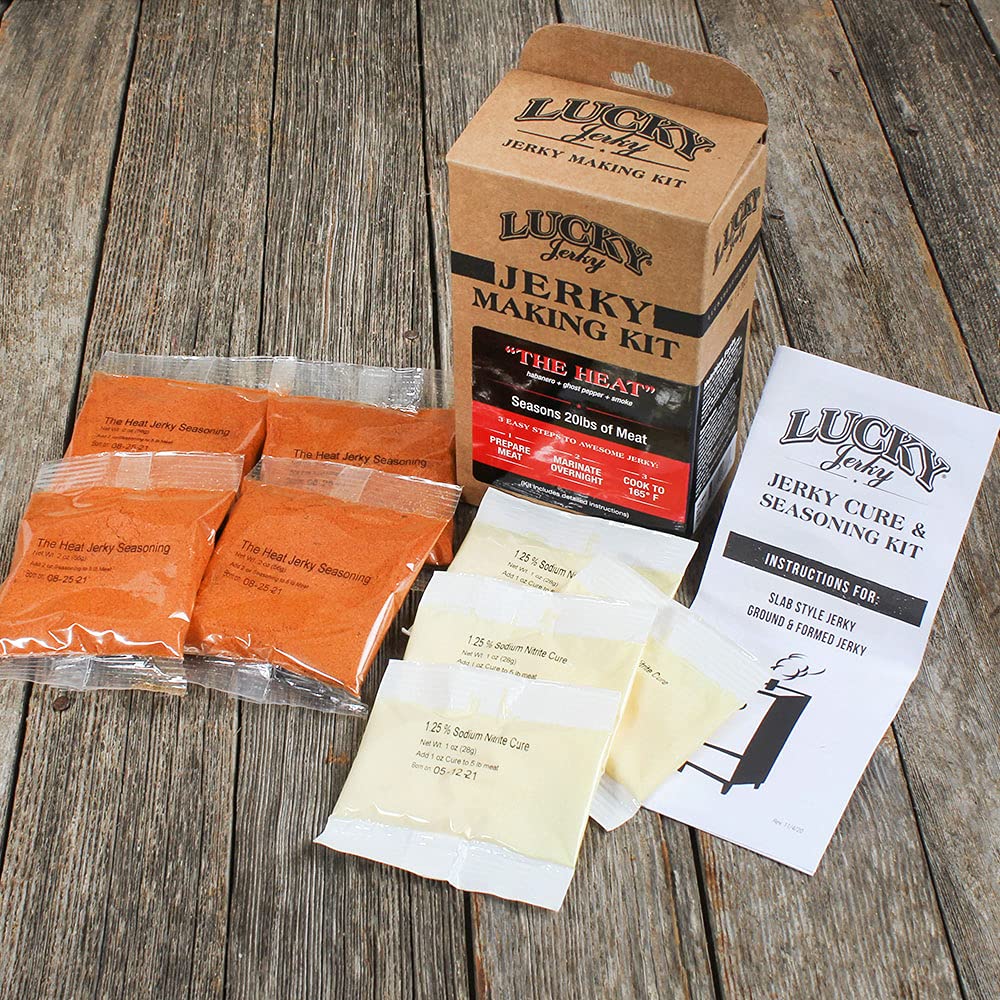 Lucky Jerky Habanero Ghost Pepper The Heat Jerky Making Kit For 20 lbs of Meat