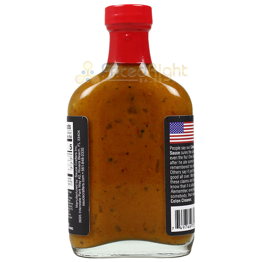 Sauce Crafters Phardtpounders Colon Cleaner Hot Sauce 5.7 Oz Bottle