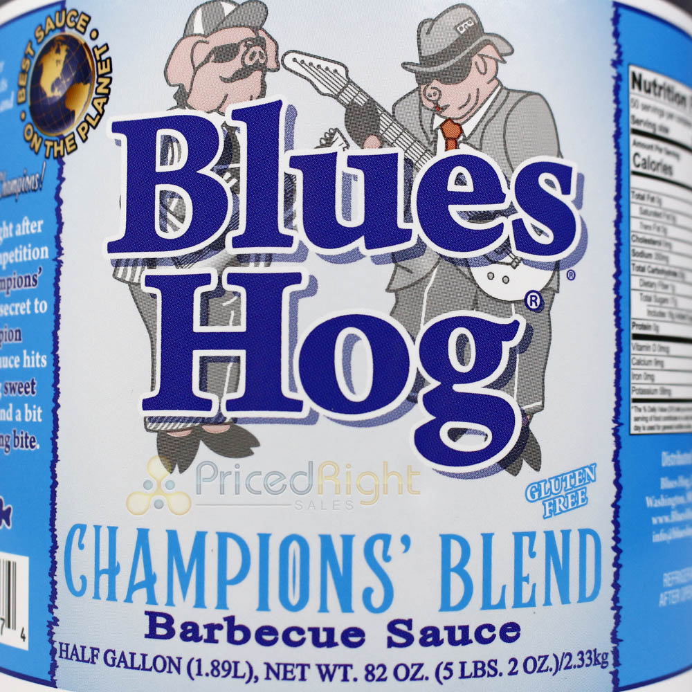 Blues Hog Champions Blend BBQ Sauce 82 Oz Marinade Sweet Heat Smoky Gluten Free