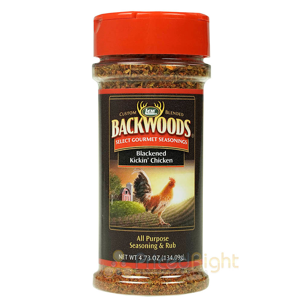 LEM Blackened Kickin' Chicken All Purpose Seasoning & Rub Backwoods 4.73 Ounces