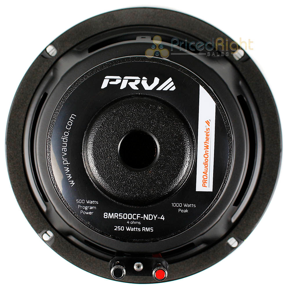 PRV Audio 8" Mid Range Loudspeaker 4 Ohm 500 Watts Max Power 8MR500CF-NDY-4