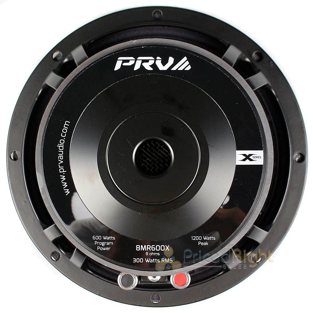 PRV Audio 8" Midrange Loud Speaker 600 Watts Max 8 Ohm X-treme Series 8MR600X