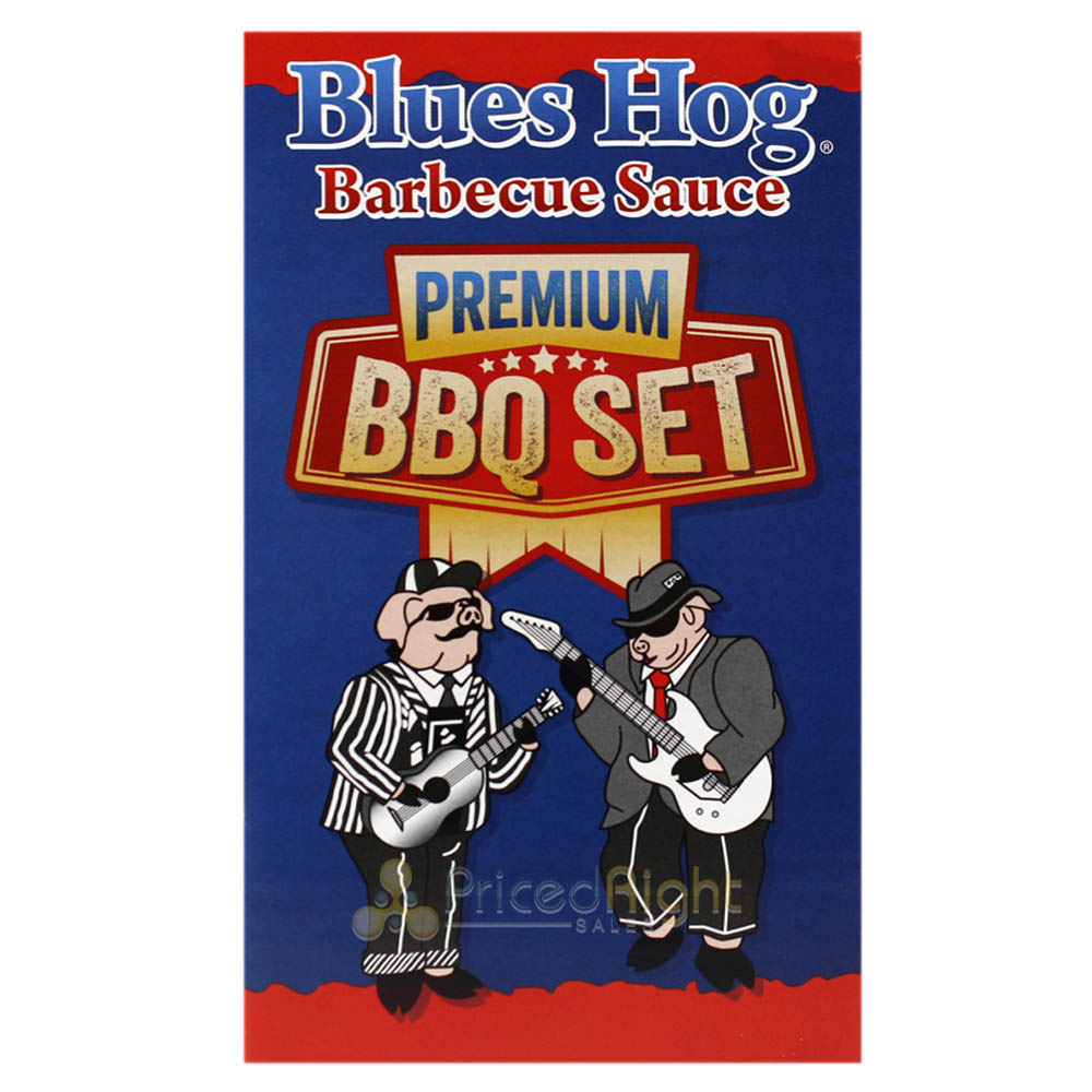 Blues Hog Premium 5 Piece Gift Set Award Winning BBQ Sauces Rub Box Set 91005