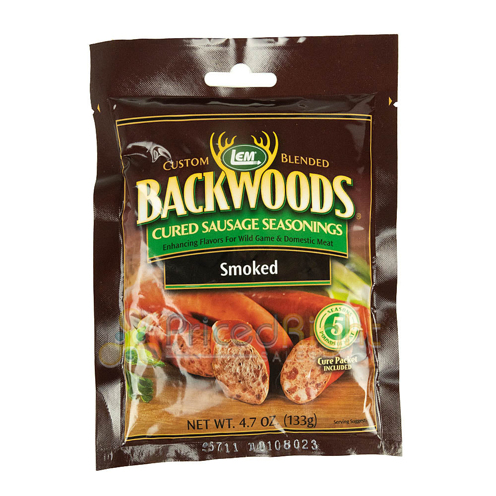 Smoked Cured Sausage Seasoning 4.7 Ounces Seasons 5 lbs of Meat Backwoods 9281