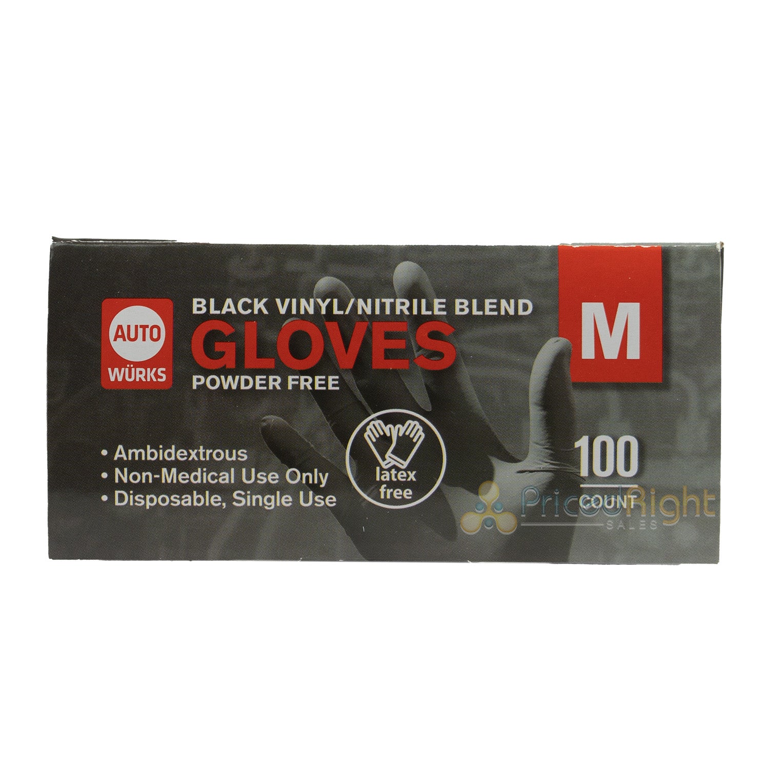 1000 Medium Vinyl Nitrile Gloves10 Boxes 100 Powder Latex Free Non Medical Grade