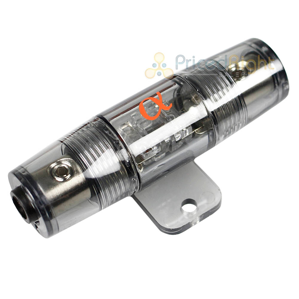 Alphasonik 8 Gauge Amplifier Wiring Kit Orange Power Wire ANL Fuse Style AAK8G
