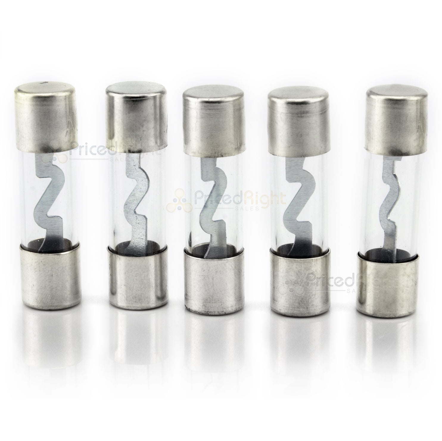 Pack of 5 Car Audio Amp Amplifier Glass 80 A AMP AGU Platinum Plated Fuse