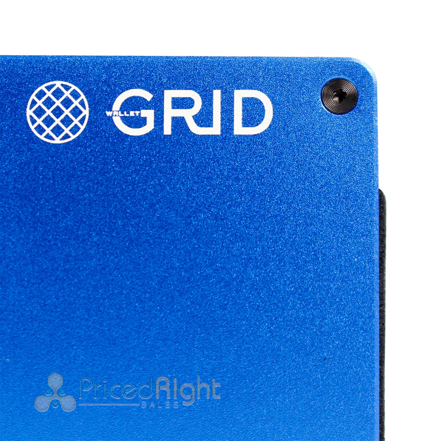 GRID Wallet Blue Aluminum Lightweight Card Holder w/ RFID Blocking Metal Panels