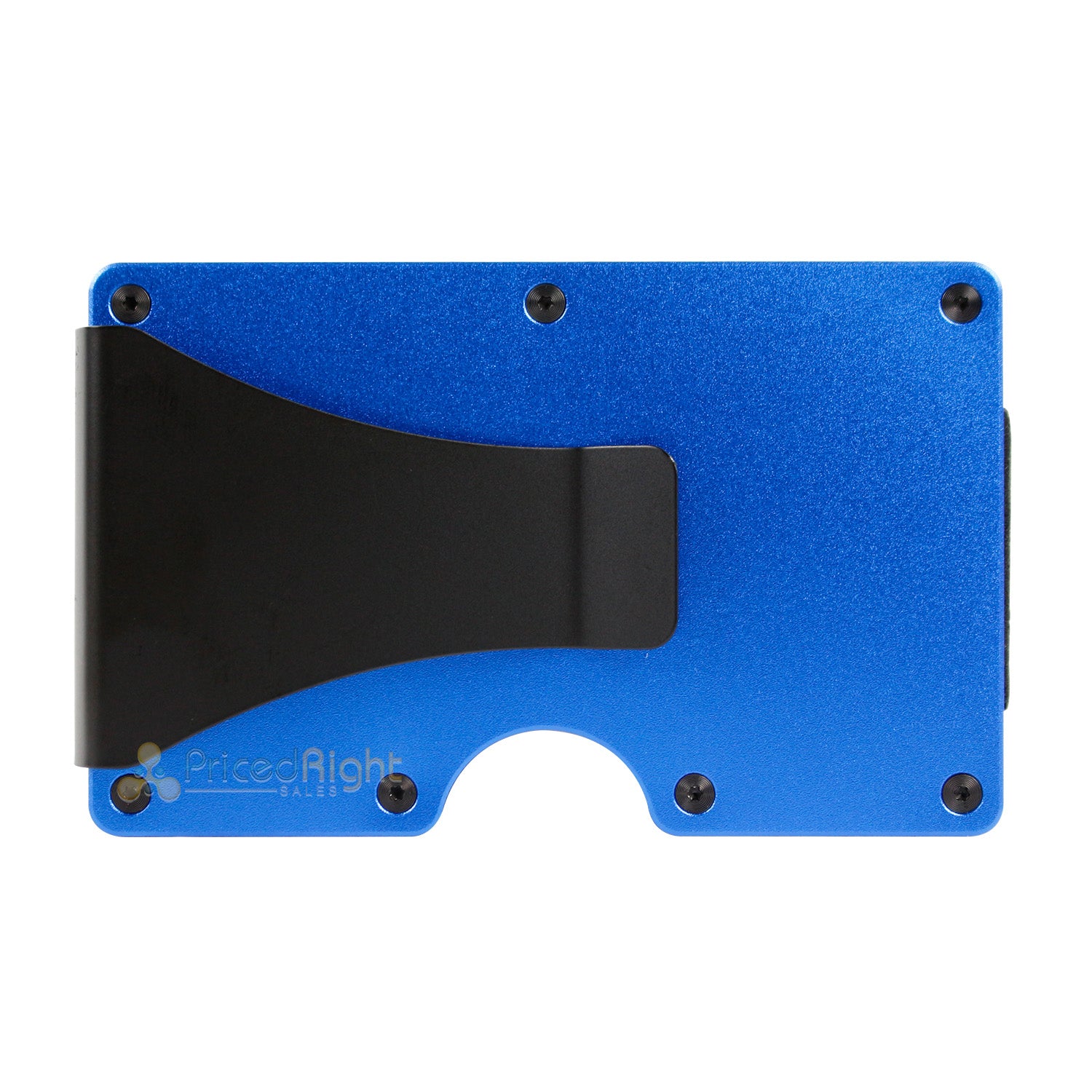 GRID Wallet Blue Aluminum Lightweight Card Holder w/ RFID Blocking Metal Panels