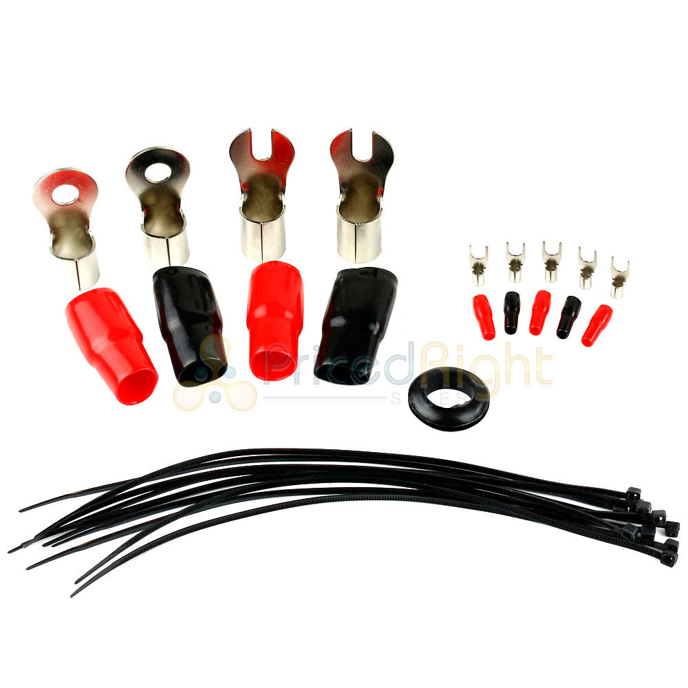 DS18 0 Gauge Power Install Kit High Performance Amplifier Wiring Cables AMPKIT0