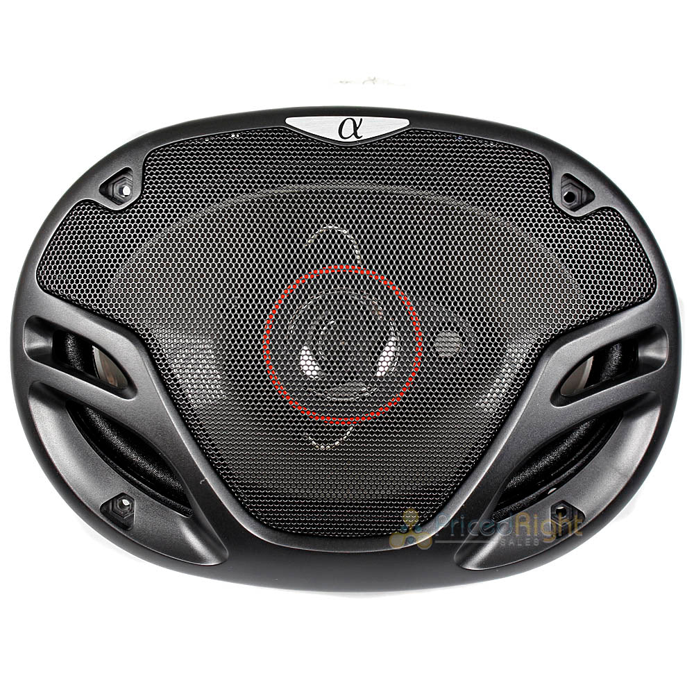 Alphasonik 6.5" and 6 x 9" 3 Way Speaker System Package 4 Ohm Car Audio AS2629P