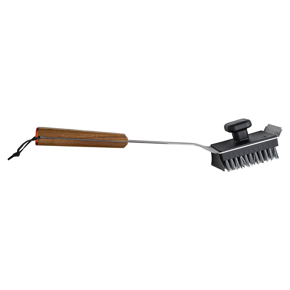 Traeger 15.75" Nylon Bristle BBQ Grill Brush Stainless Steel Wood Handle BAC537