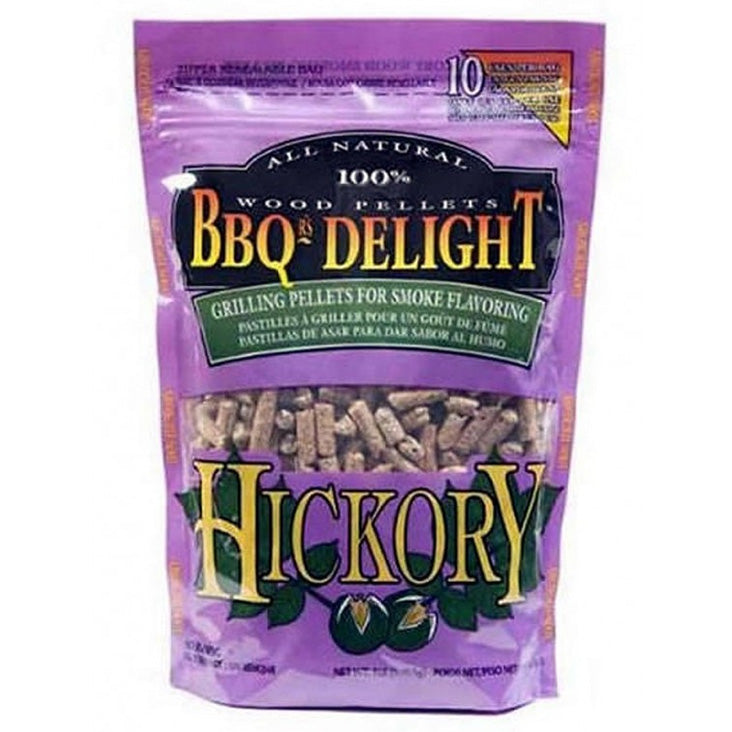 BBQr's Delight 2 Pack Black Walnut & Hickory Pure Wood Grilling Pellets 1lb Bags