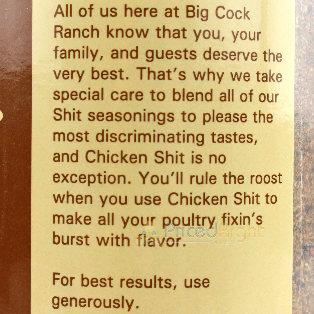 Big Cock Ranch Special Shit Premium All Purpose Seasoning (Original Version)