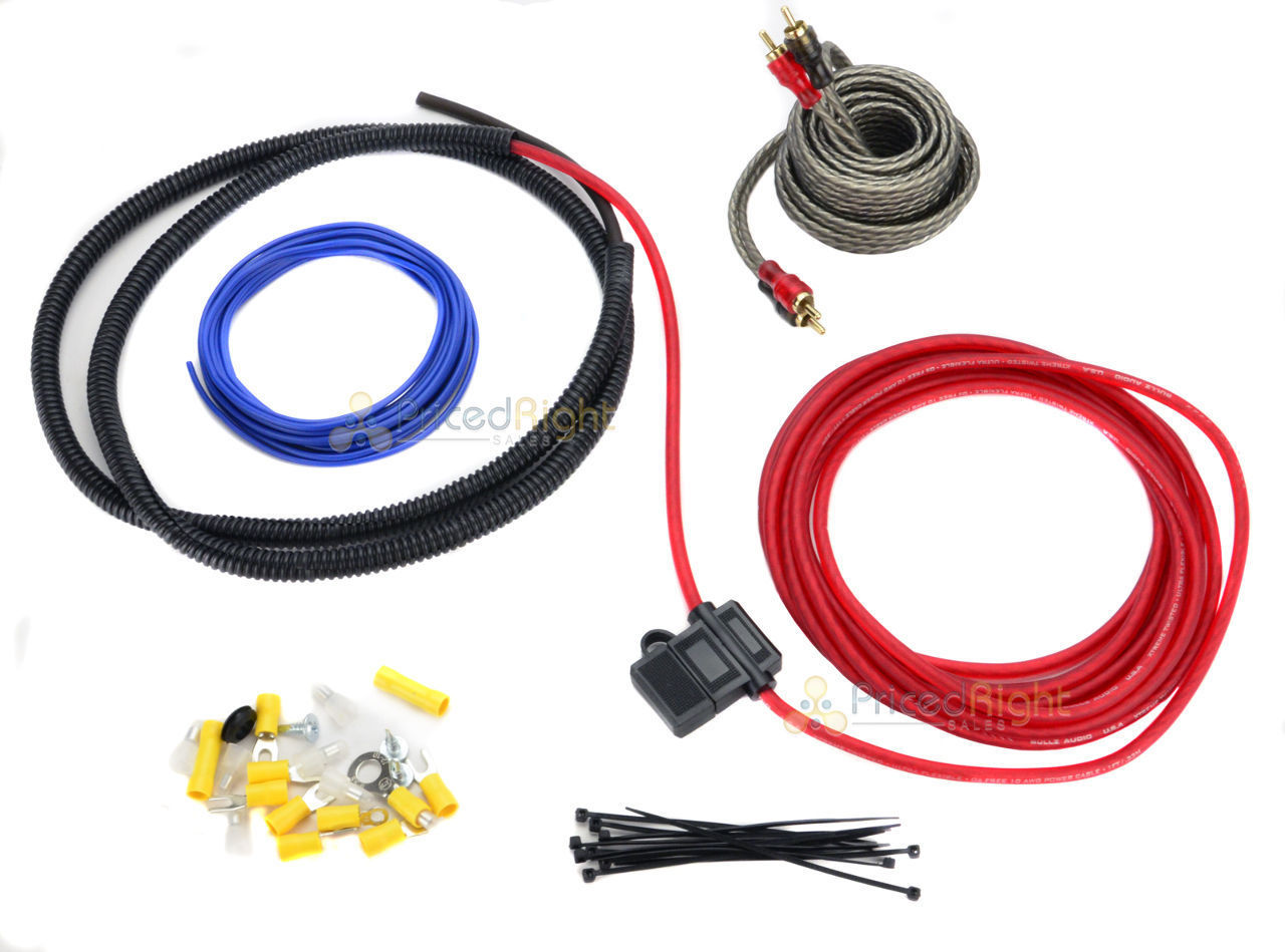 Bullz Audio 10 Gauge 800 Watt Amplifier Amp Wiring Kit BGE10RP EPAK10R Car Audio