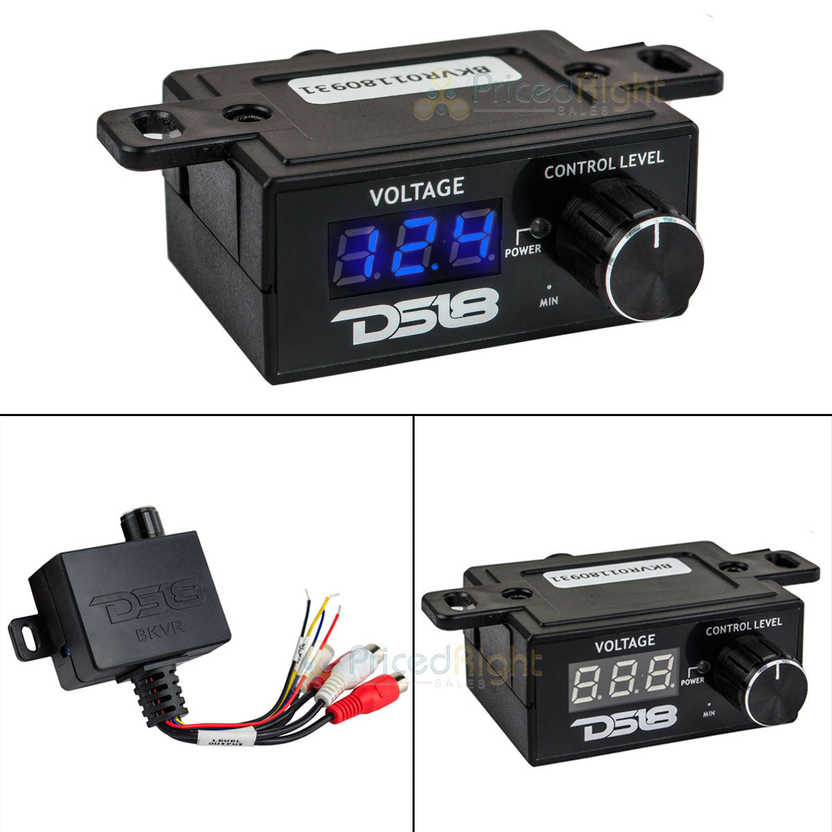 DS18 BK VR BKVR Remote Amplifier Level Controller with LED Volt-Meter Bass Knob