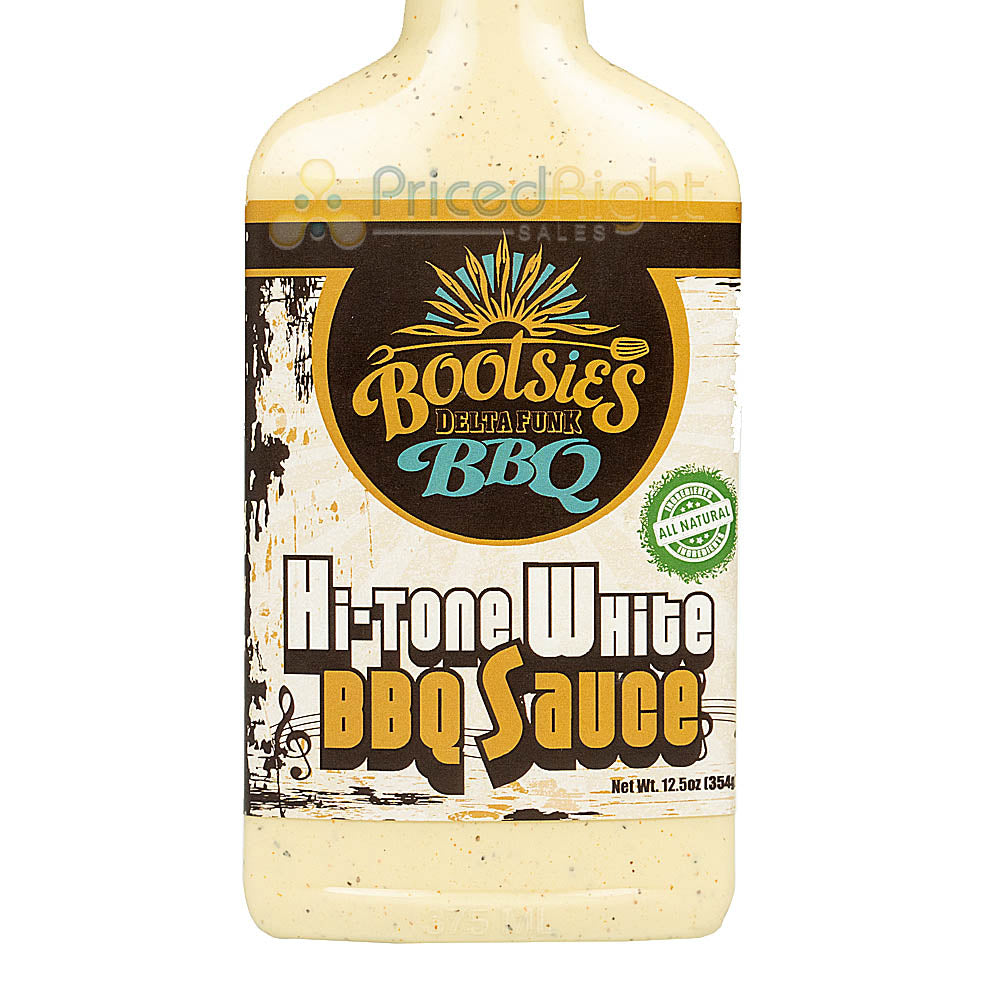 Bootsies Delta Funk BBQ Hi-Tone White BBQ Sauce Tangy and Earthy Spice 12.5 oz