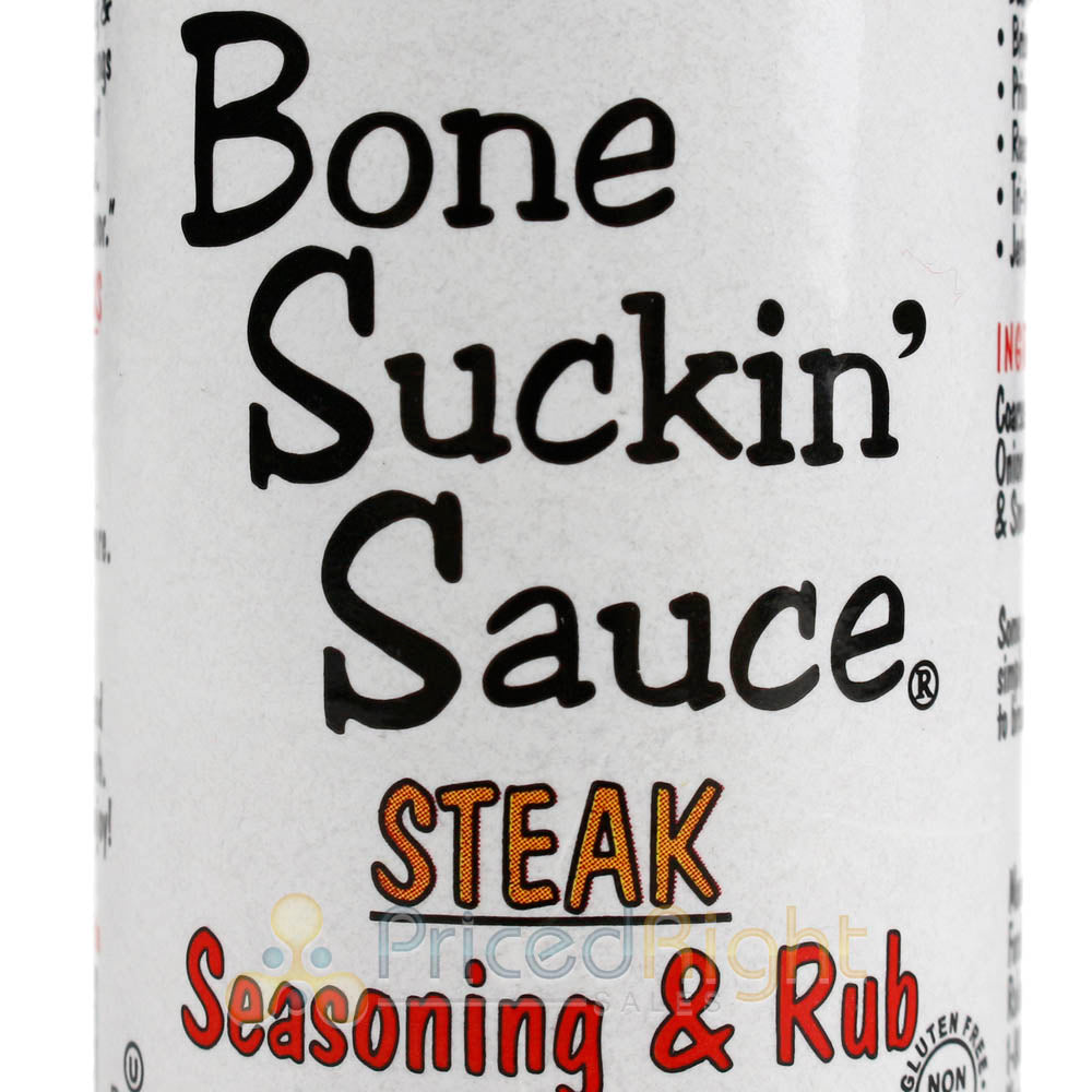 Bone Suckin' Sauce Steak Seasoning Rub 5.8 oz Bottle Non Gmo Gluten Free Blend