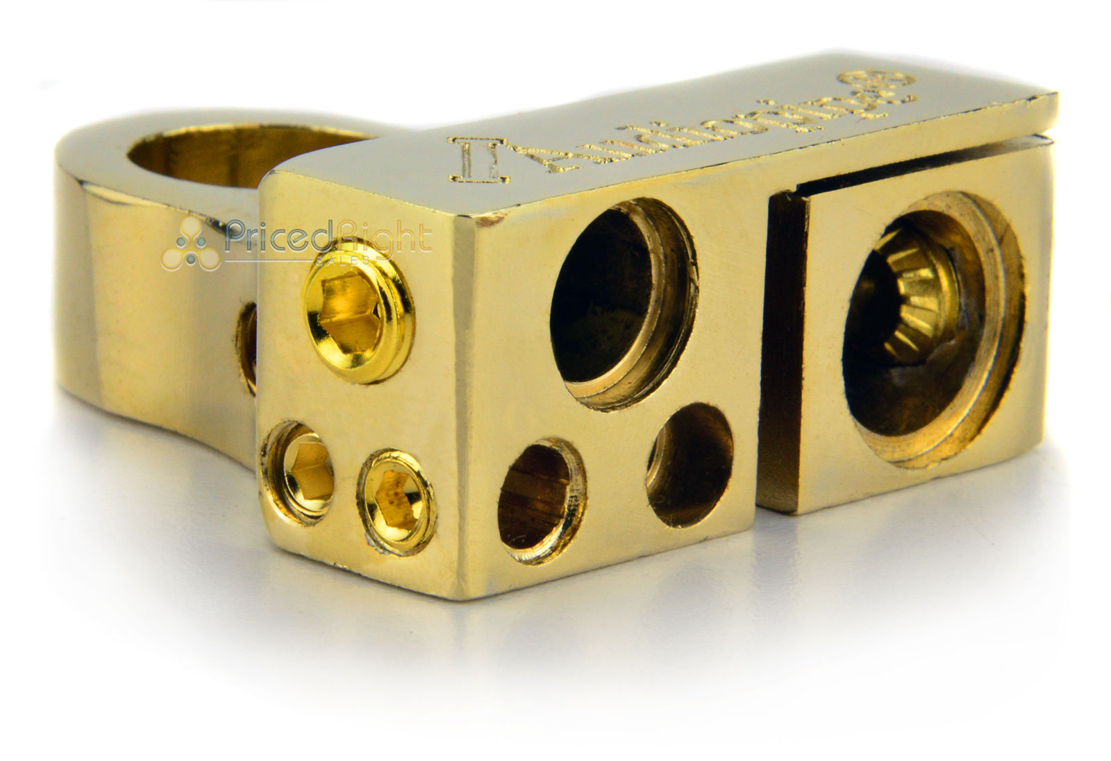 Audiopipe High Quality Gold Negative Battery Post Terminal 0 4 Ga 2 8 Ga Output