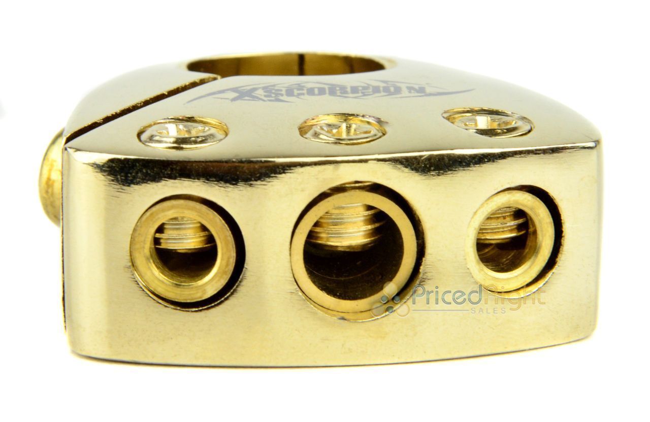 Gold Plated Battery Terminal Multi Output Car Stereo 2 4 8 Gauge AWG Quality