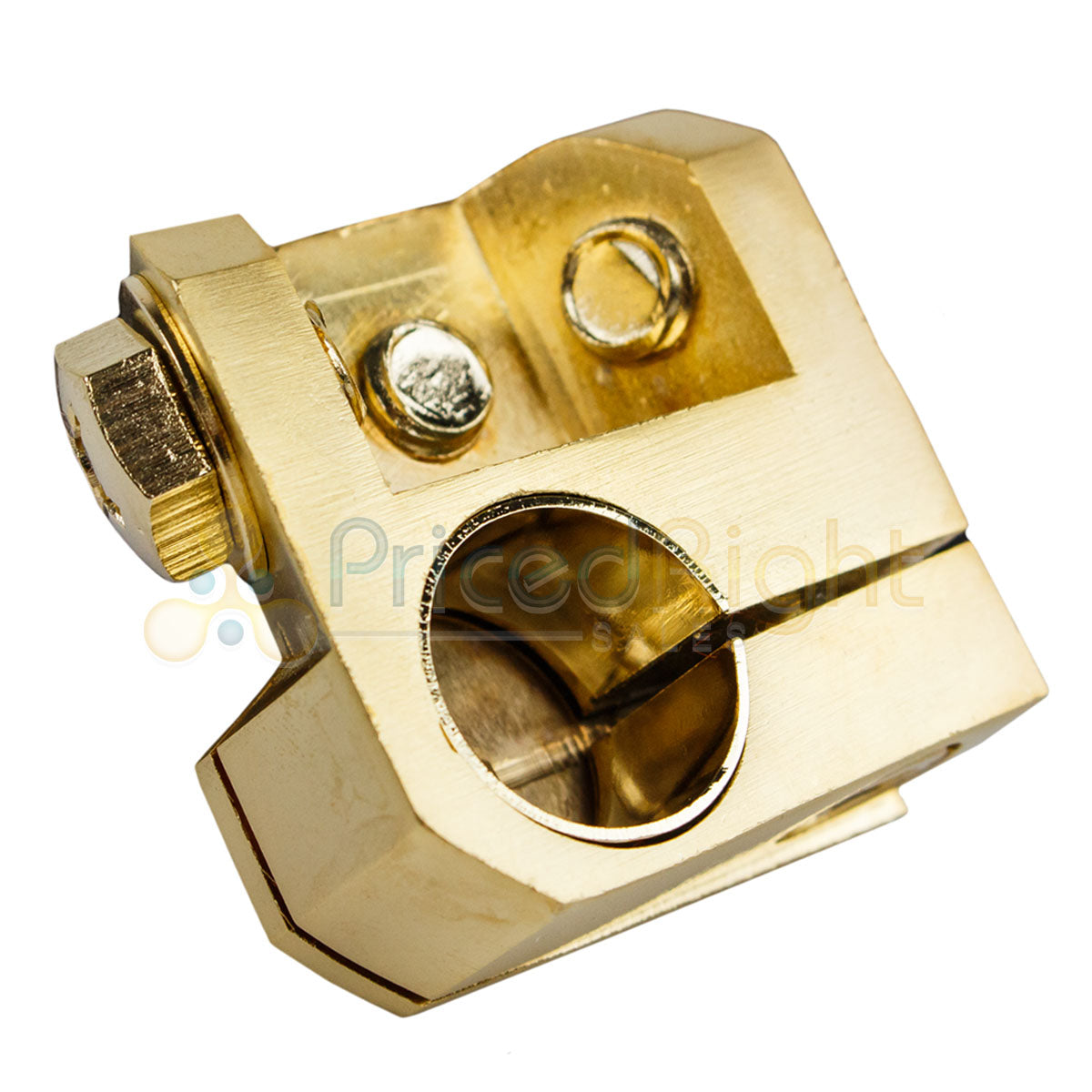 Battery Terminal Connector Any Gauge Ring Terminal Positive Negative Gold Plated