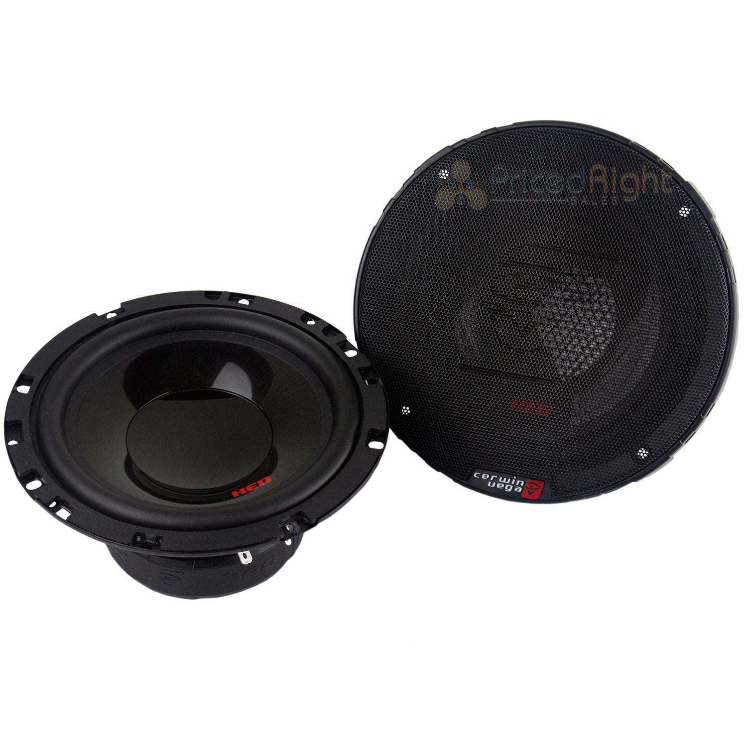 4 Speaker Cerwin Vega 2-Way Component 6.5" Speaker Systems with Tweeters H765C