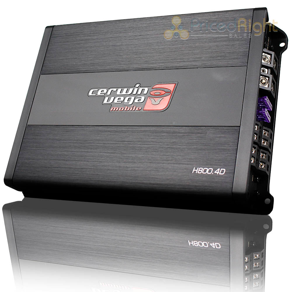 Cerwin Vega 4 Channel 800 Watt Digital Class-D Amp HED Series Car Audio H800.4D