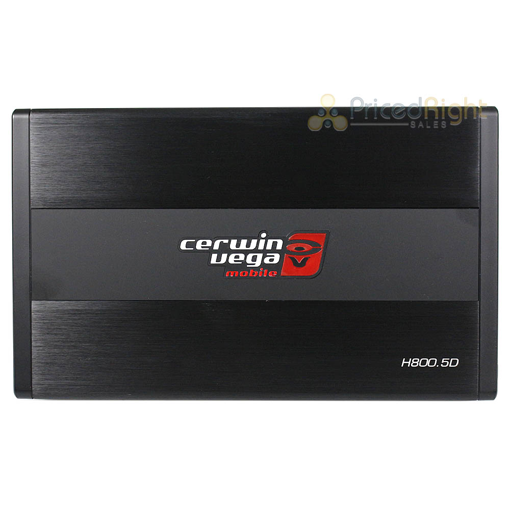 Cerwin Vega 5 Channel 800 Watt Digital Amp Max HED Series Car Audio BASS H800.5D