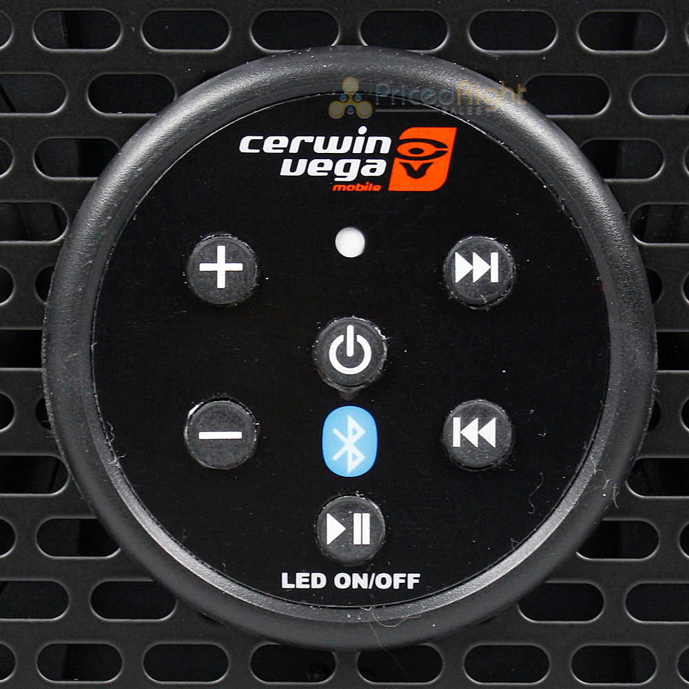 6 Speaker Sound Bar Waterproof Bluetooth LED Lighting Audio Cerwin Vega SBL4
