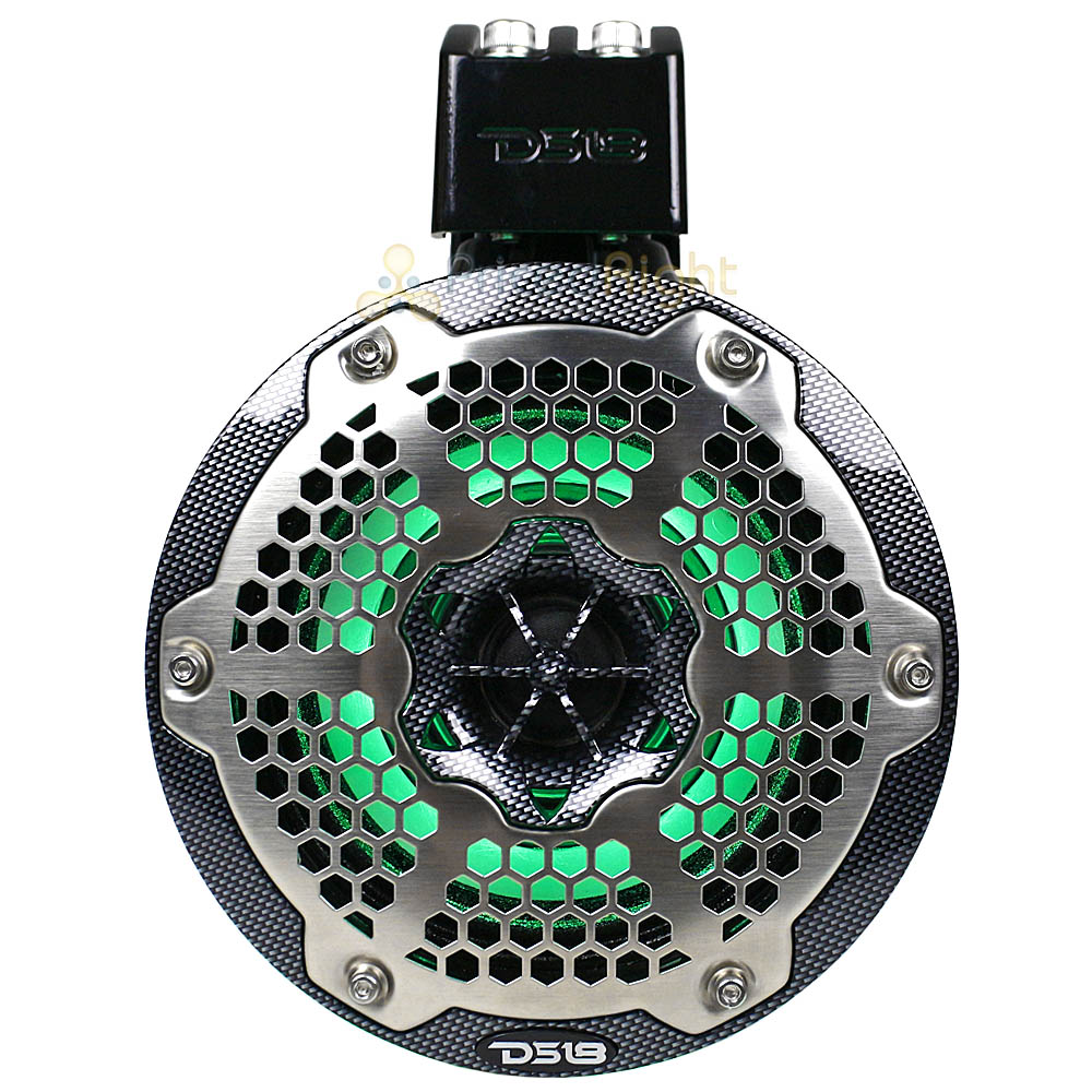 DS18 6.5" Marine Tower Speaker 450W Carbon Fiber Integrated RGB LED CF-X6TPNEO