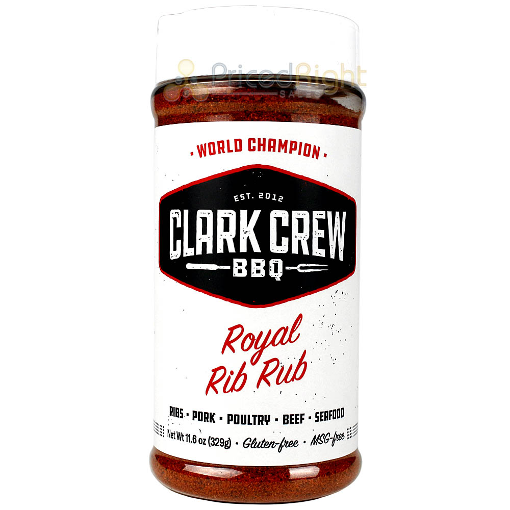 Clark Crew BBQ Royal Rib Rub & Jackd Brisket Rub Competition Award Winning 24 Oz