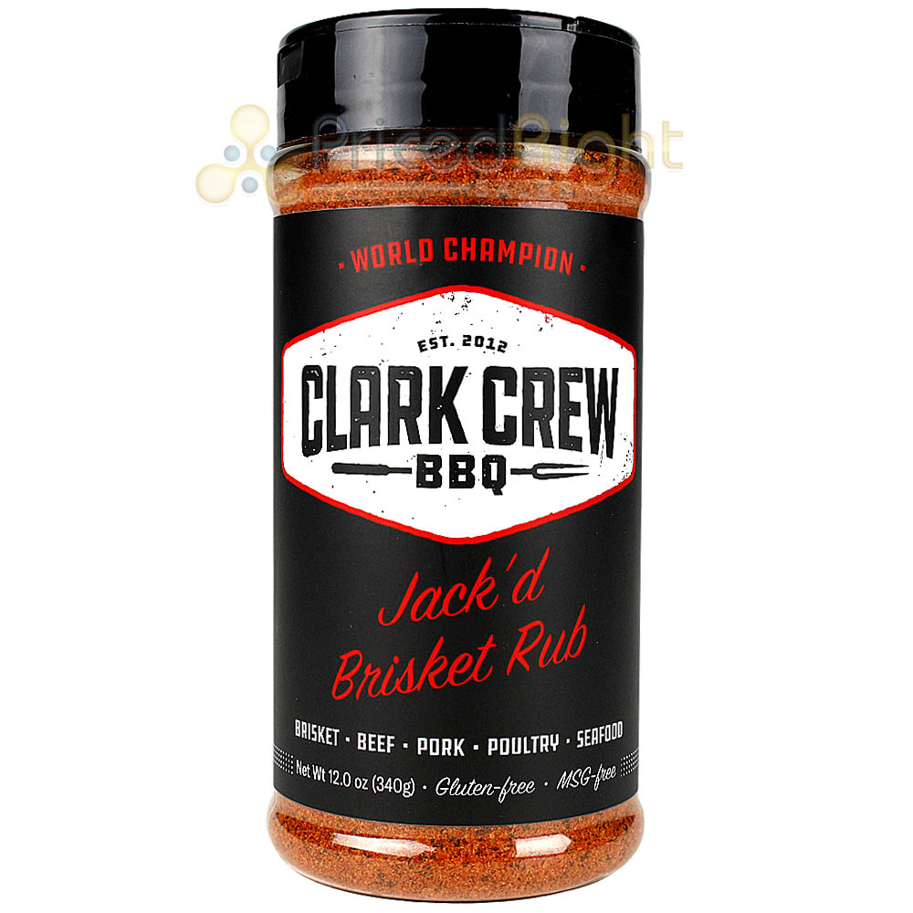 Clark Crew BBQ Royal Rib Rub & Jackd Brisket Rub Competition Award Winning 24 Oz