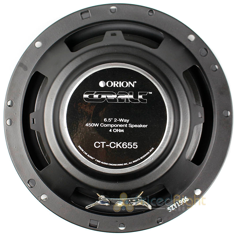 Orion 6.5" 2 Way Component Speaker System 450 Watts Max Cobalt Series CT-CK655